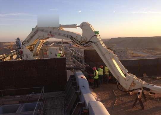 IC BOOM SYSTEM bras hydraulique déblocage concasseur — équipement minier Québec Ontario Canada